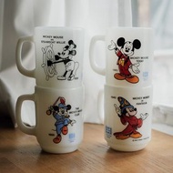 1970s Anchor Hocking Fire King Disney Mickey Minnie Mouse mug vintage rare 米奇 杯