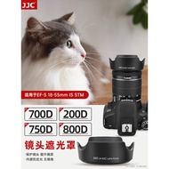 JJC Suitable for Canon RF 14-30/EF-S 18-55mm STM/RF-S 24-50 Lens Hood R50V R8 200D 90D 850D Black Wh