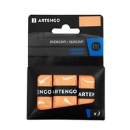 ARTENGO 3入網球拍舒適外層握把布－橘色