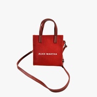 Canvas Bag Alice Martha Brand Jolly Model Red