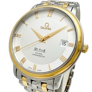 OMEGAPrestige 4374.31 同軸自動腕錶，不鏽鋼/18K黃金錶殼，銀色錶盤/銀金錶帶，男款 [二手]