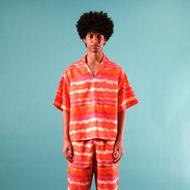 Headboyy - Wave Sunset Overshirt - เสื้อทรงโอเวอร์ไซส์ปกลูกเรือ ทรงบ๊อกซี่