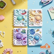 Cute Aesthetic Notebook Astronaut Character Notebook Aesthetic Hardcover Spiral Notebook