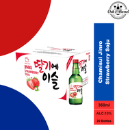 [Case of 20] Chamisul Jinro Strawberry Soju 360ml