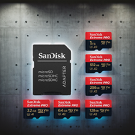 SanDisk Extreme Pro Micro SD Card 5K SDXC 32GB 64GB 128GB