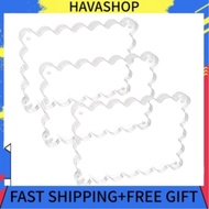 havashop Gugxiom 5x7 Inch Clear Acrylic Scalloped Picture Frames Magnetic Photo Thickened for Deskto