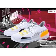 < Taiwan Little Fresh Meat > PUMA Clyde Hardwood Retro White Colorful Rainbow Basketball Shoes 19404
