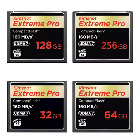 Kimsnot Extreme Pro Compact Flash Card 32GB 64GB 128GB 256GB Memory Card CF Card 1067x High Speed 16