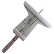 (HPKF) Car Tire Pattern Measuring Ruler Mini Stainless Steel Inspection Ruler Pattern Depth Inspecti