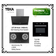 Teka LVT-Hood (1200m3/h) + GQ73 Built In Hob + TL615 B Built In Microwave (8 Cooking Functions) with Free Gift