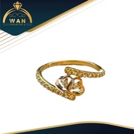 cincin emas asli / cincin wanita emas original gold 375