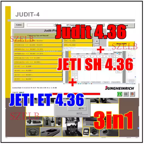 2026 Hot! JETI-Jungheinrich Judit -4 Diagnostic Software (v4.36) + JETI SH Repair Manual 4.36+ JETI 