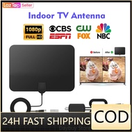 Clear TV HDTV Digital Indoor Antenna with Amplifier 50 Miles Range Excellent Coverage 4K 1080p Full HD Images Antenna Booster