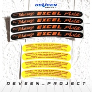 TAKASAGO EXCEL ASIA RIM STICKER - Just Install STICKER