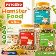 Hamster Food 1200ml Makanan Hamster High Protein Grain Vegetable Seafood Feed Small Pet Food 倉鼠糧食