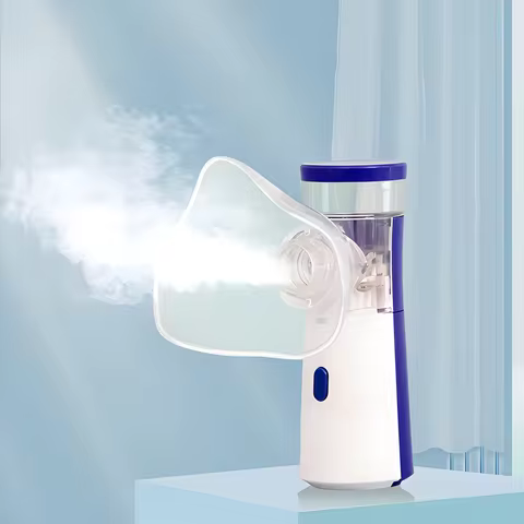 Silent Ultrasonic Portable Nebulizer, Handheld Medical Inhaler Atomizer for Kids & Adult Health Care