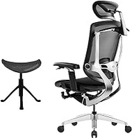 Ergonomic Office Chair Breathable Mesh Boss Chair with 5D Armrests, Sedentary Comfort Computer Chair with 3D Headrest,Adjustable Lumbar Support */1617 (Color : Black, Size : Yes)