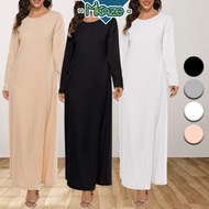 MIKAZE - MARCIA Inner Jubah Abaya / Long Inner / Kaftan / Muslimah Long Inner Dress Super Soft & Coo