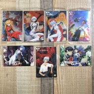 EVA 新世紀福音戰士 EVANGELION 綾波麗 明日香 碇真嗣 森永製果 朱古力威化餅膠咭 B  set 共7款