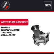 Water Pump H20 HWN-52 Nissan Vanette 1991-1999 CD20/CD20T