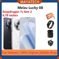 Brand New Meizu Lucky 08 Snapdragon 7s Gen 2 144Hz 6.78 inches AI 6000mAh SmartPhone
