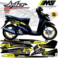 Decal Sticker Striping Variasi Mio Sporty /Mio Smile /Mio Karbu /Mio Lama lMio Old /Mio 115 2004-201