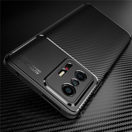Casing Xiaomi 11T/Xiaomi 11T Pro Case Auto Focus Carbon Original Softcase Silicon TPU Black Cover Premium
