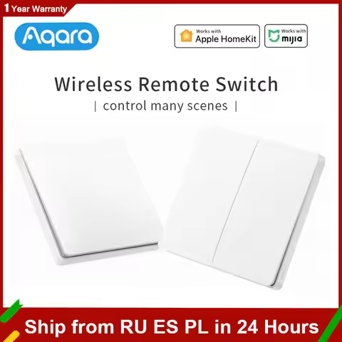 Aqara Smart Switch Light Remote Control ZiGBee Wifi Wireless Key Wall Switch D1 Work with Gateway 3 