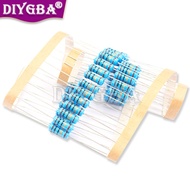 100PCS 1/4W 24R-2.7K 1% Metal Film Resistor 0.25W 10R 100R 120R 150R 220R 270R 330R 470R 1K 2.2K 4.7