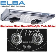 ELBA SLIM HOOD 1917MC 1917SS + ELBA BUILT IN GLASS HOB