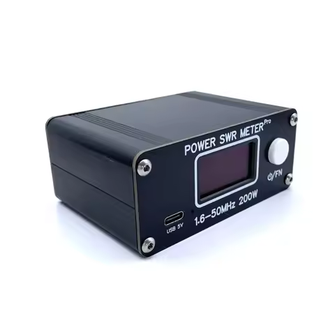 YI AN 200W Power SWR Meter 1.6-50MHz 0.5W-200W HF Shortwave Power SWR Meter Pro HF PWR SWR Meter Wit