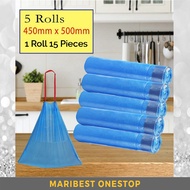 Drawstring Trash Bag Garbage Bag Rubbish Bag Plastic Bag 75Pieces (Random Colour) Drawstring Garbage