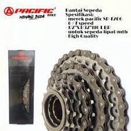Bicycle Chain 6 / 7 Speed PACIFIC 1/2" x 3/32" x 116L federal 6 7 speed folding MTB bicycle chain Or
