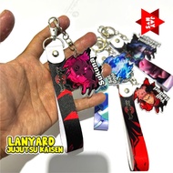 JUJUTSU KAISEN CUTE UNIQUE LANYARD KEYCHAIN SUKUNA GOJO MEGUMI YUJI