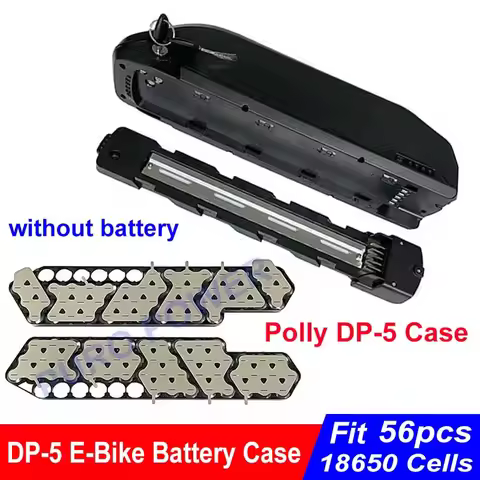 DP-5 E-Bike Battery Case 36V 48V 52V Empty Box Fit 56PCS 18650 Cells 10S5P 13S4P 14S4P Nickel Strip 