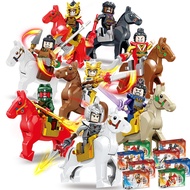 ราชาแห่งสามก๊กเข้ากันได้กับ Building Blocks Glory Zhao Yun Lu Bu Doomsday Mecha Building Blocks Boy