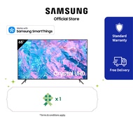 Samsung 65" Crystal UHD 4K CU7000 / Smart TV / PurColor / Crystal Processor 4K / Smart Hub / SmartThing | UA65CU7000KXXM