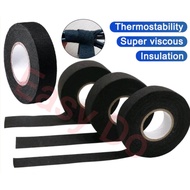 Wiring Tape Black Tape Adhesive Cloth Automotive Wiring Harness Tape Heat Sound Isolation Pembalut W