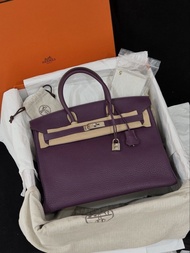 Hermes birkin 35海葵紫銀扣
