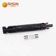 Risin TUV 1000V Solar PV Fused Connector with Inline Fuse 2A 3A 5A 10A 15A 20A 25A 30A 32A