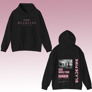 2025 BLACKPINK DEADLINE WORLD TOUR BANGKOK เสื้อกันหนาวแขนยาวมีฮู้ดคอนเสิร์ตสำหรับผู้หญิง