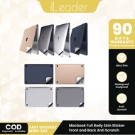 iLeader Full Body Skin Sticker for Macbook Air Pro A2337 A2338 A2681 A1466 Anti Scratch Film Laptop 