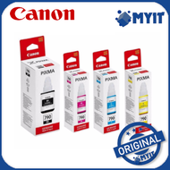 Canon GI-790 Full Ink Set Original Black and Color Refill 4 Bottle Bundle