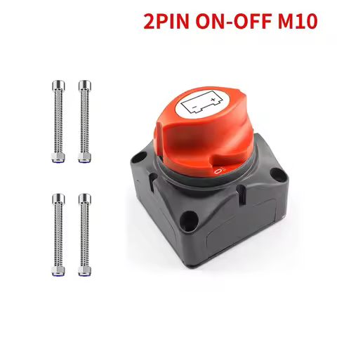 48V 24V 12V Car Battery Disconnect Switch Cut Off 2 Position 2 Pin M10 275A Battery Connection Switc