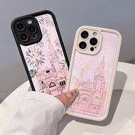 Fireworks Castle Compatible For OPPO A38 A18 A98 A38 A53 A12 A76 A58 A55 reno11 reno10 reno8 reno7 reno6 reno5 reno4 Phone Case Silicon Anti-Fall Cover