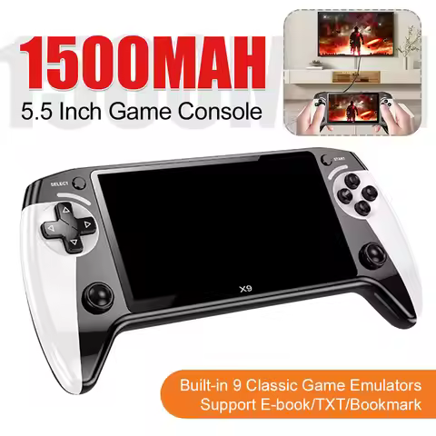 5.5 Inch Screen Handheld Game Player 1500mAh Electronic Game Player Type-C Charging Portable Game Pl