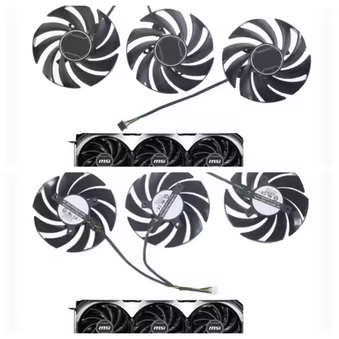 Replacement 87MM PLD09210B12HH GPU Fan for MSI RTX 4070Ti 4070 4060Ti 4060 VENTUS 3X