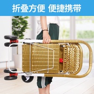 ✿FREE SHIPPING✿Baby Reclining Stroller Lightweight Summer Foldable Bamboo Rattan Stroller Children Rattan Chair Baby Outdoor Travel Trolley