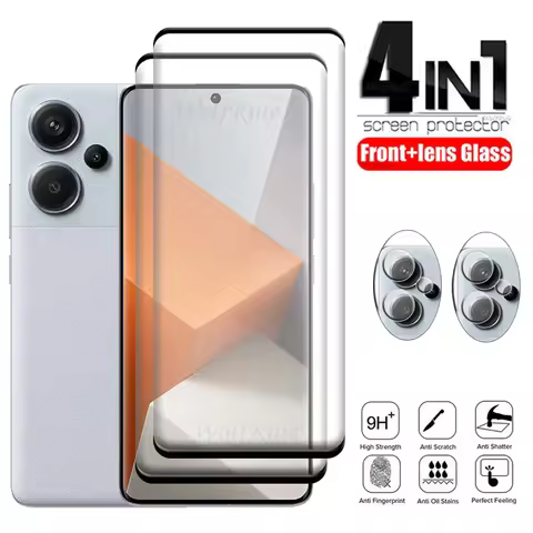 4-in-1 For Xiaomi Redmi Note 13 Pro Plus Glass Redmi Note 13 Pro Plus 5G Glass Screen Protetor Redmi