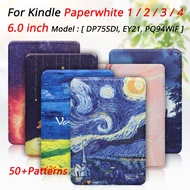 For Kindle Paperwhite 3 2 1 6.0 inch EY21 DP75SDI E-Reader Flip Drop-proof case Paperwhite 4 PQ94WIF